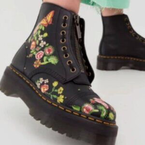 SINCLAIR FLORAL BLOOM LEATHER BOOTS